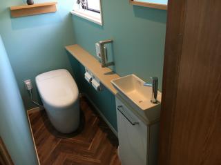 野々市市　ファミッツ　トイレリフォーム　手洗い器